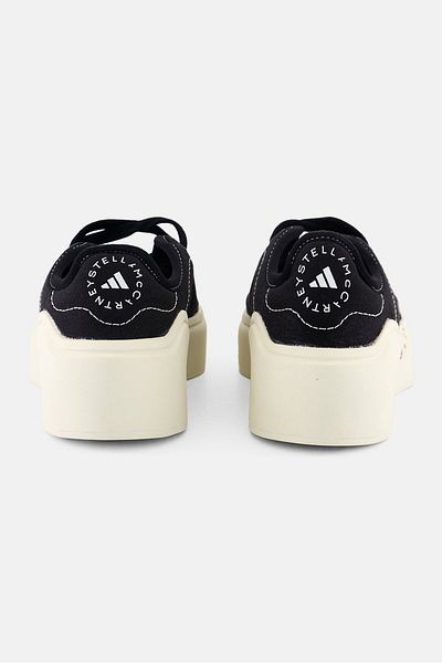 adidas by Stella McCartney Kids Girl Court Cotton Shoes, Black