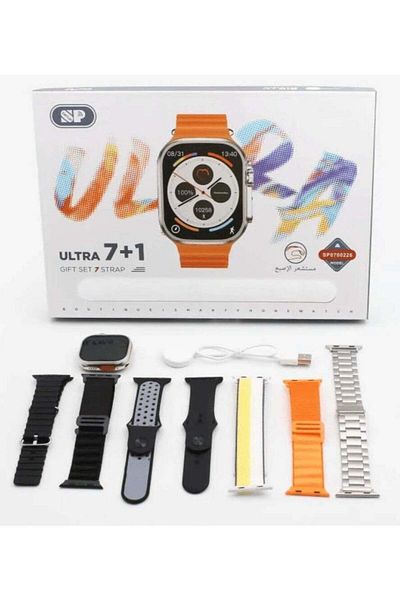 SP Smart Watch 7+1 Ultra with Finger Sensor for Call Answering and Message Notifications