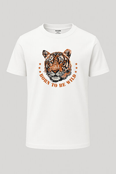 nirvoda Born to Be Wild Tiger Printed Unisex T-Shirt