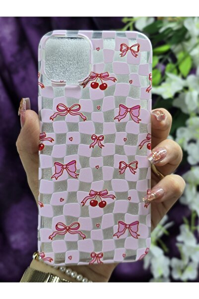 Magic Ring iPhone 14 PLUS / 15 PLUS Uyumlu Pastel Renkli Çiçekli Kelebek Dese...