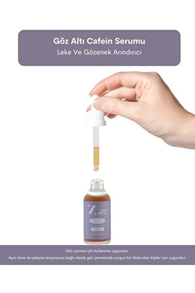 ZERADERM Göz Altı Cafein Serumu - Leke Ve Gözenek Arındırıcı