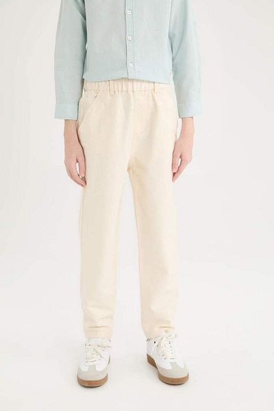DeFacto Boy's Balloon Fit Standard Leg Twill Trousers B6709A825Sp