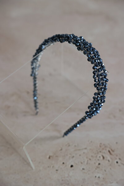 İstoria Bridal Lacivert Kına Tacı, Lacivert Nişan Tacı, Saç Aksesuarı, Krista...