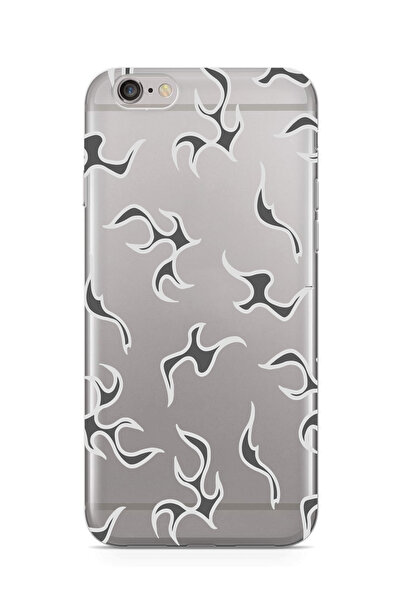 moonset Iphone 6 Plus / 6S Plus Uyumlu Şimşek Tasarımlı Baskılı Şeffaf Telefo...