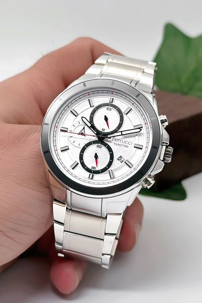 Ferrucci Men's Wristwatch - Steel Cord and Case, 3 ATM Water Resistance, Zmfer002