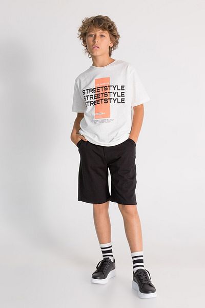 Elabutik M 7462 Men's Summer Suit 9-14 Years-Ecru