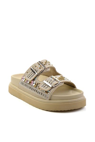 Bambi Beige Women's Slippers K 04429320287