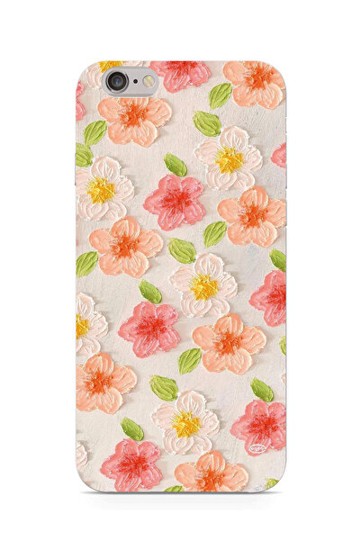 moonset Iphone 6 Plus / 6S Plus Uyumlu Çiçek Tasarımlı Baskılı Şeffaf Telefon...