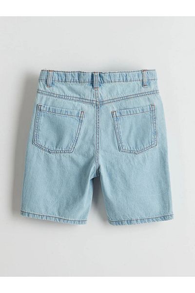 LC Waikiki Pantaloni scurți LCW Kids Indigo pentru băieți cu talie reglabilă T T