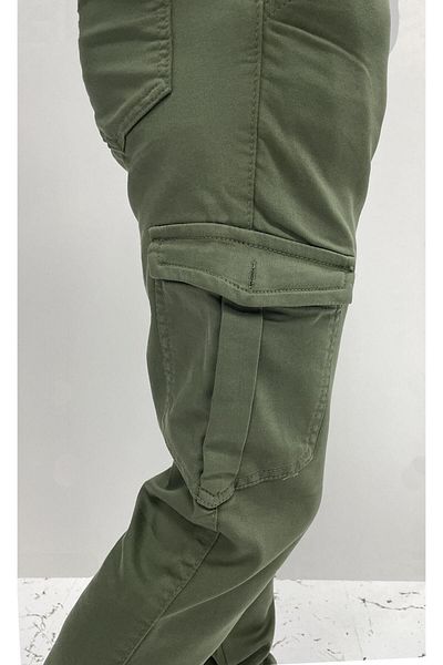 CLASSİCS MEN Big Rodoc Slim Fit Men's Elastic Leg Cargo Pants