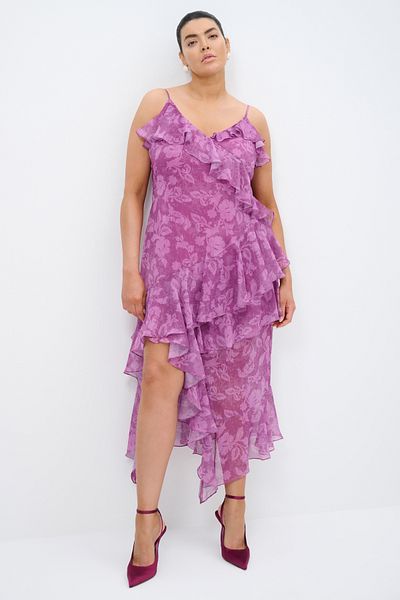 Love My Body Patterned Chiffon Dress