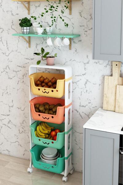 Mgr Office Mutfak Patates Soğan Rafı Dolabı Sebzelik Çok Amaçlı Dolap