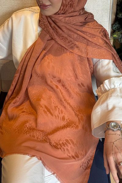ipekevi Silk Shawl 04371 Copper