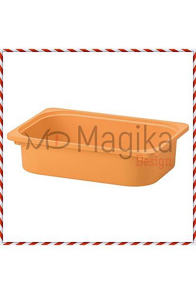Magika Design Trofast Toy Storage Box, Light Orange, 42X30X10 cm
