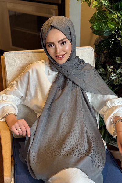 ipekevi Silk Shawl 04370 Smoked