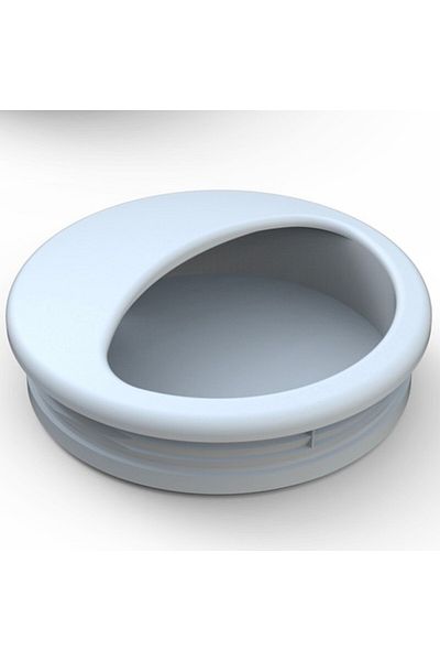 Adilon Recessed Handle 50 mm White 10 Units