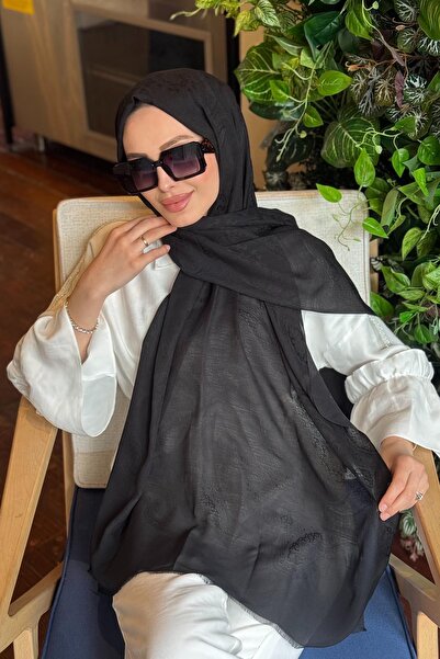 ipekevi Μεταξωτό Σάλι 04372 Μαύρο