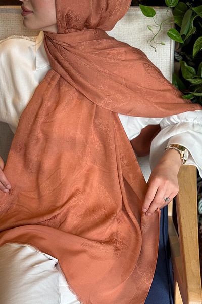 ipekevi Silk Shawl 04372 Copper