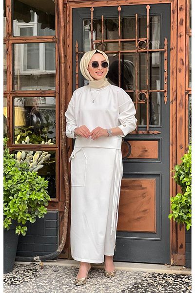 qupra Pants Suit Qay62091 Ecru