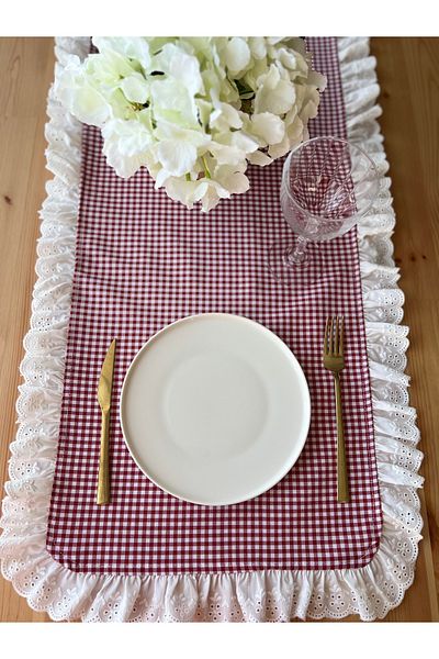 eyma home Pitikare Scallop Detailed Runner 45X130 cm Stain Resistant