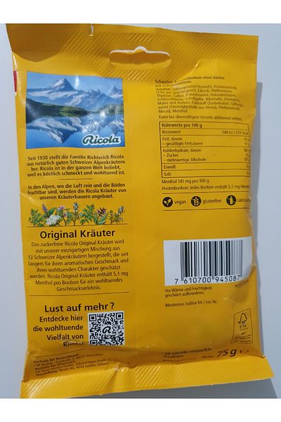 Ricola Ri̇cola Original Kräuter 75g