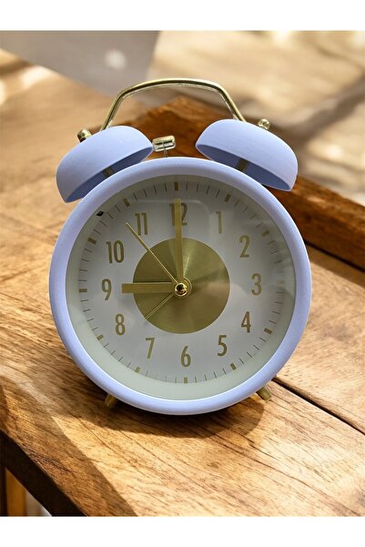 Ötünç Şık Tasarımlı Metal Kasa Işıklı Çift Çanlı Saat