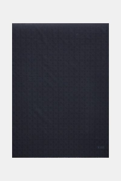Vakko Şal din bumbac, mătase, monogramă 40752-albastru închis