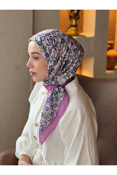 Modakaşmir Ivy Pattern Cotton Scarf