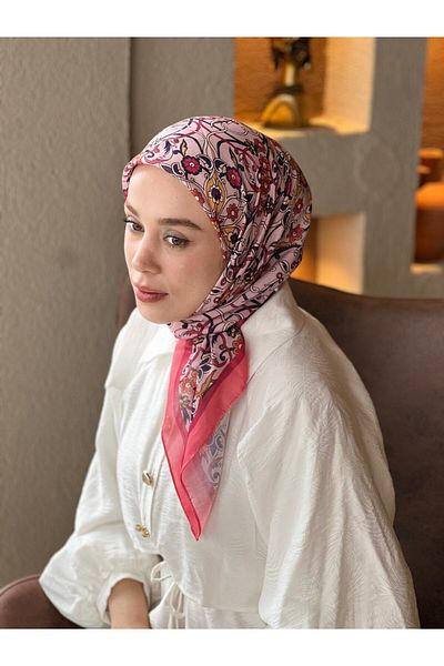 Modakaşmir Ivy Pattern Cotton Scarf
