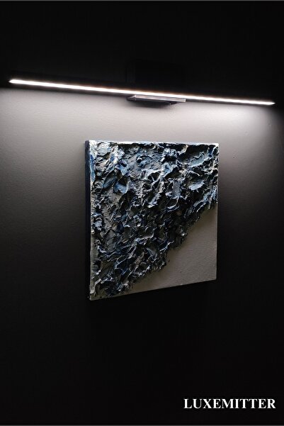 Luxemitter Kendinden Yapışkanlı Kablosuz Led Işıklı Pilli Duvar Aplik Lamba Ev Koridor Tablo Aydınlatma Dekoru