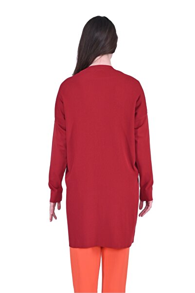 Invee 7014 Knitwear Tunic - Claret Red