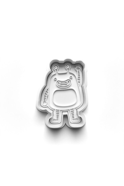 Adana Pasta Malzemeleri قالب وطوابع كوكيز مونسترز 3D-0071_1