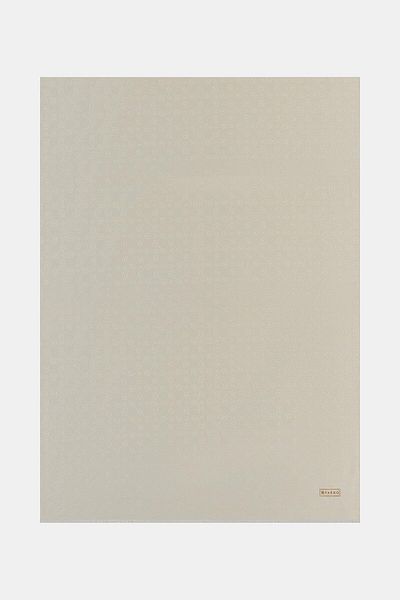 Vakko Şal cu monogramă din bumbac, mătase, 40752-ecru