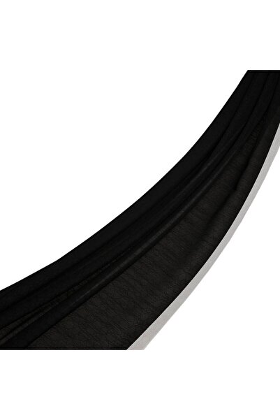 ipekevi Şal cu model monogramă Four Seasons 04356-Negru Alb