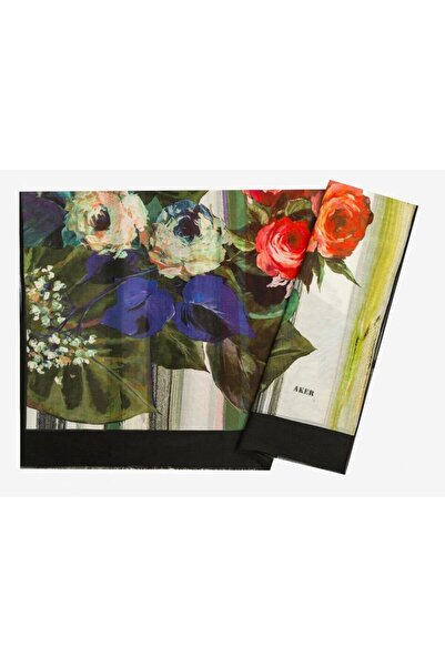 Aker Yaz Serinliği İpek Koton Etol Şal 7805777-413