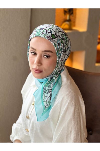 Modakaşmir Ivy Pattern Cotton Scarf