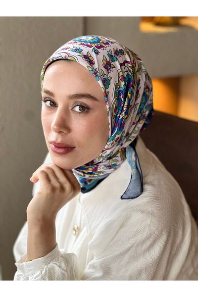 Modakaşmir April Pattern Cotton Scarf