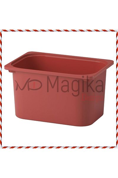 Magika Design Trofast Toy Storage Box, Red, 42X30X23 cm
