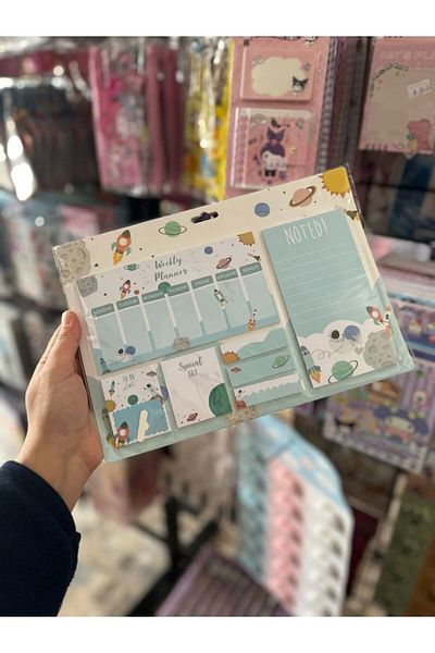 EyER Shoping Desktop Planner 6 Colors Adhesive Index Note Paper Green