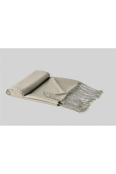 ARMANDA Çift Taraflı Düz Renk İpek Şal 3011-Çağla Yeşili