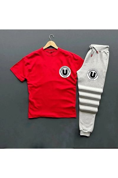 Pisa Art Fc Universitatea Cluj T-Shirt + Sweatpants 2-Piece Combination Set