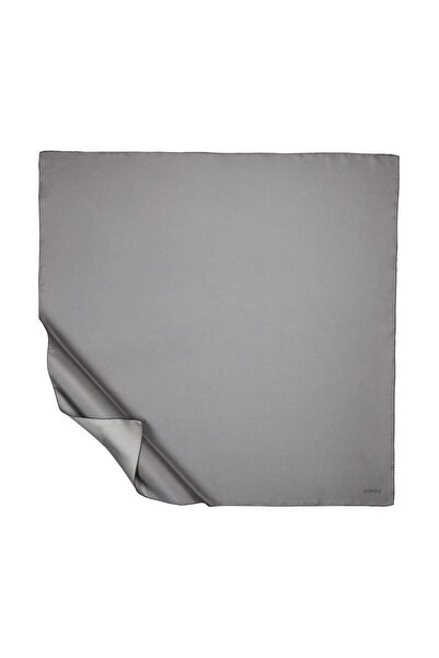 ipekevi Solid Color Tivil Silk Scarf 01116-Dark Silver