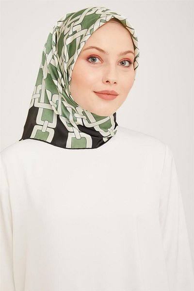 Armine Sura Silk Satin Scarf - 9007D Model, E23Ka9007D01-58