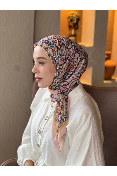 Modakaşmir Ivy Pattern Cotton Scarf