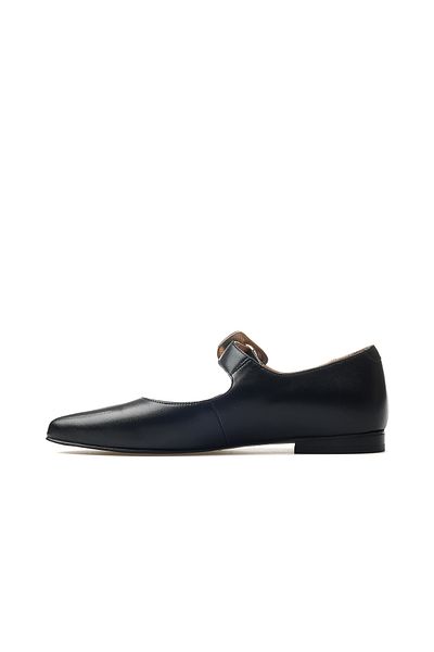 Venüs Women's Genuine Leather Daily Ballerinas 25Y 2511501 Y Z Black