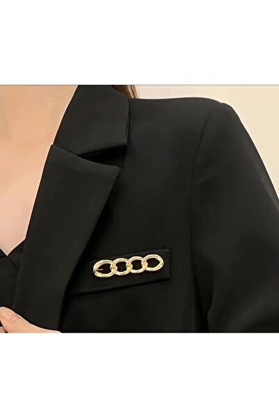 chibi Gold Metal Zincir Model Broş Çengelli iğne Daraltma Aparatı Tak-Çıkar k...