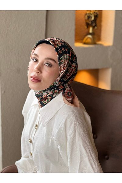 Modakaşmir Eșarfă din bumbac cu model aprilie