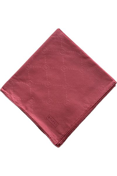 Vakko Φουλάρι Cotton Silk Monogram 3001126-ροζ