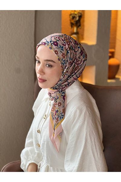 Modakaşmir Ivy Pattern Cotton Scarf