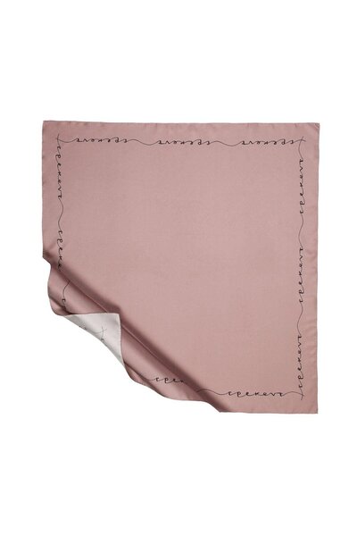 ipekevi Signature Tivil Silk Scarf 1114-Dried Rose